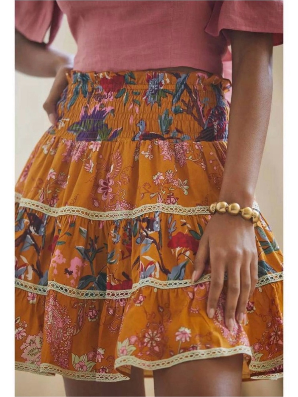 Let Me Be |‎ Boho Mixed Print Mini Skirt by Anthropologie, small